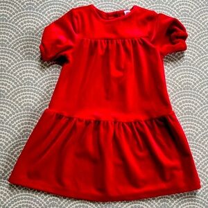 Hanna Andersson Red Velvet 3T twirl dress